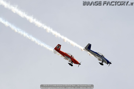 2019-10-12 Linate Airshow 01359 RV8 Team - Van Grunsven RV8